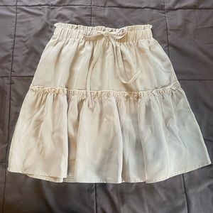 Flare tan skirt